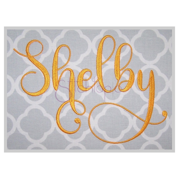 shelby font preview - main display