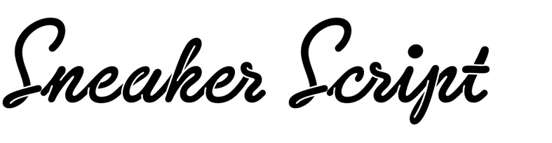 sneakers font preview - main display