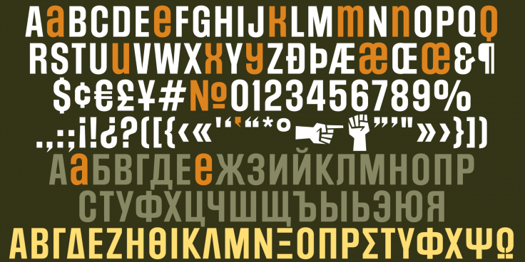 social-gothic font preview - main display