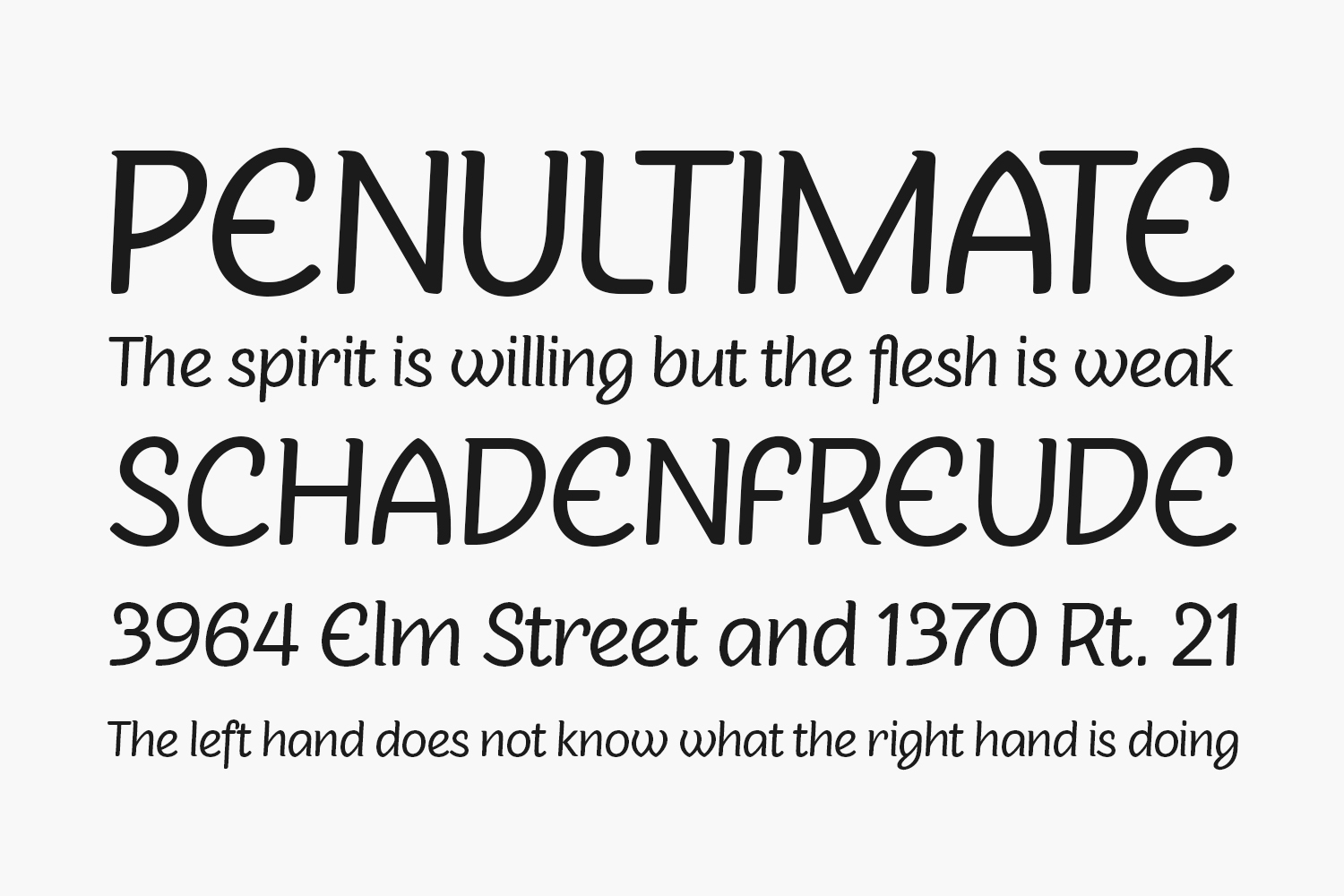 sovba font preview - main display