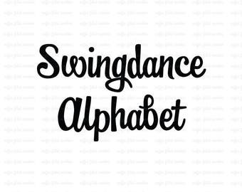 swingdancer font preview - main display