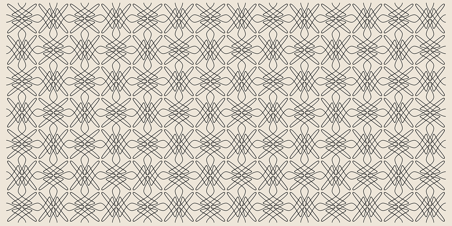 tangly font preview - main display
