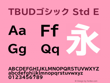 tbudgothic-std preview 5