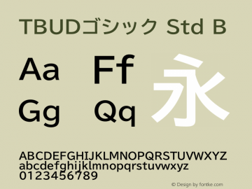 tbudgothic-std preview 1