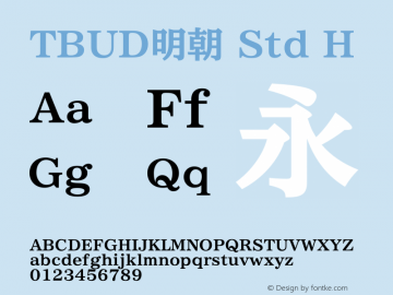 tbudmincho-std preview 1