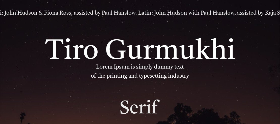 tiro-gurmukhi preview 2