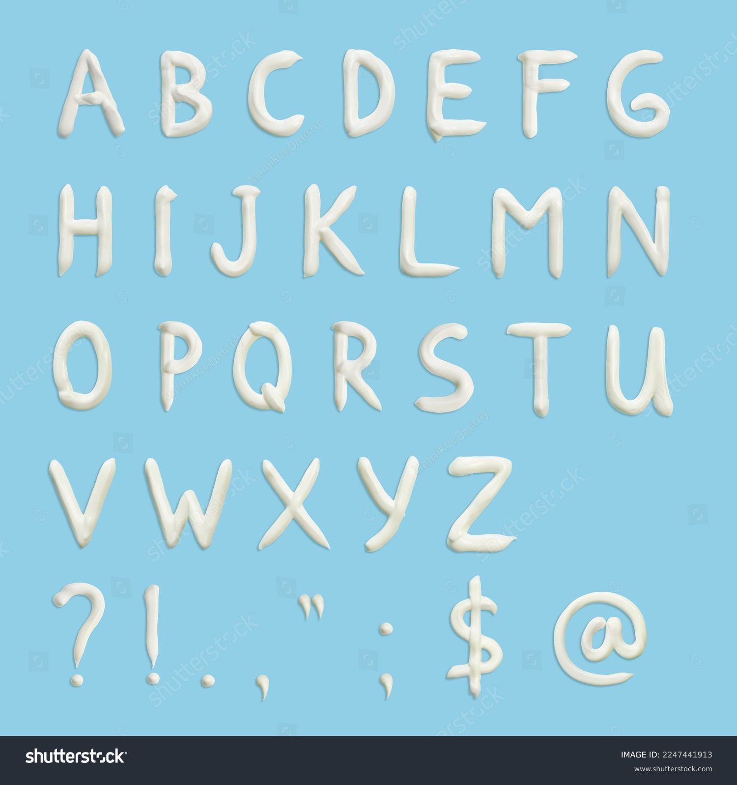 toothpaste font preview - main display