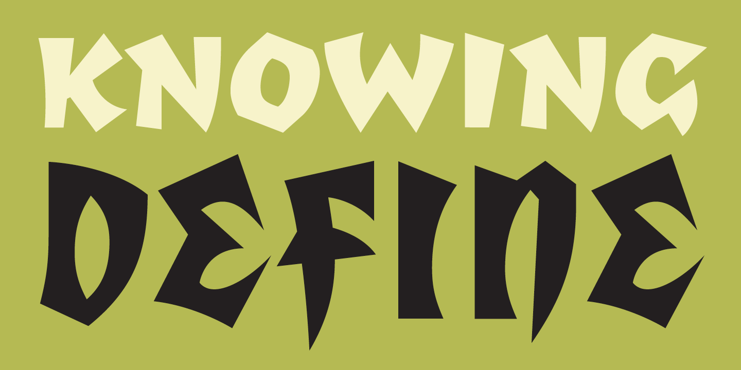 totally-glyphic font preview - main display