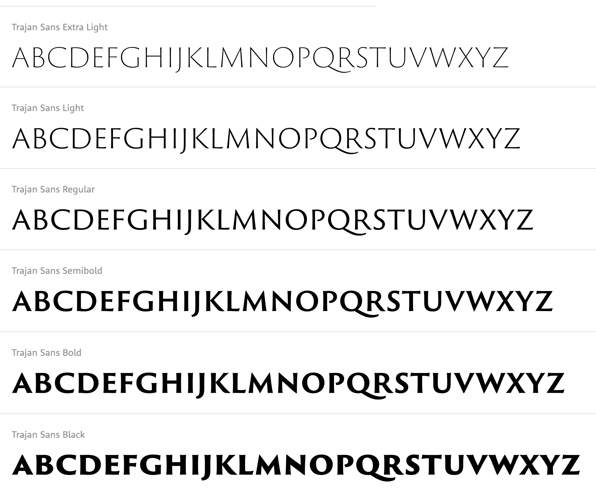 trajan-sans preview 1