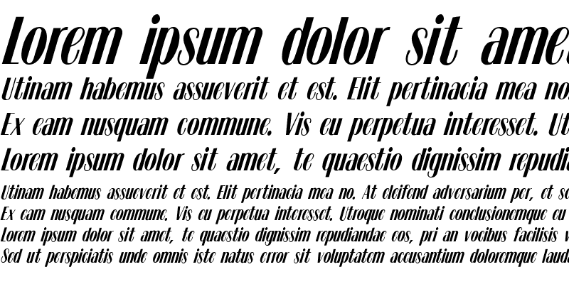 tzigane-mn font preview - main display