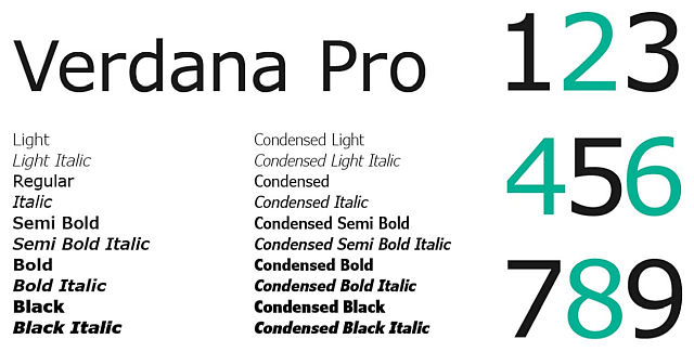 verdana-pro preview 2