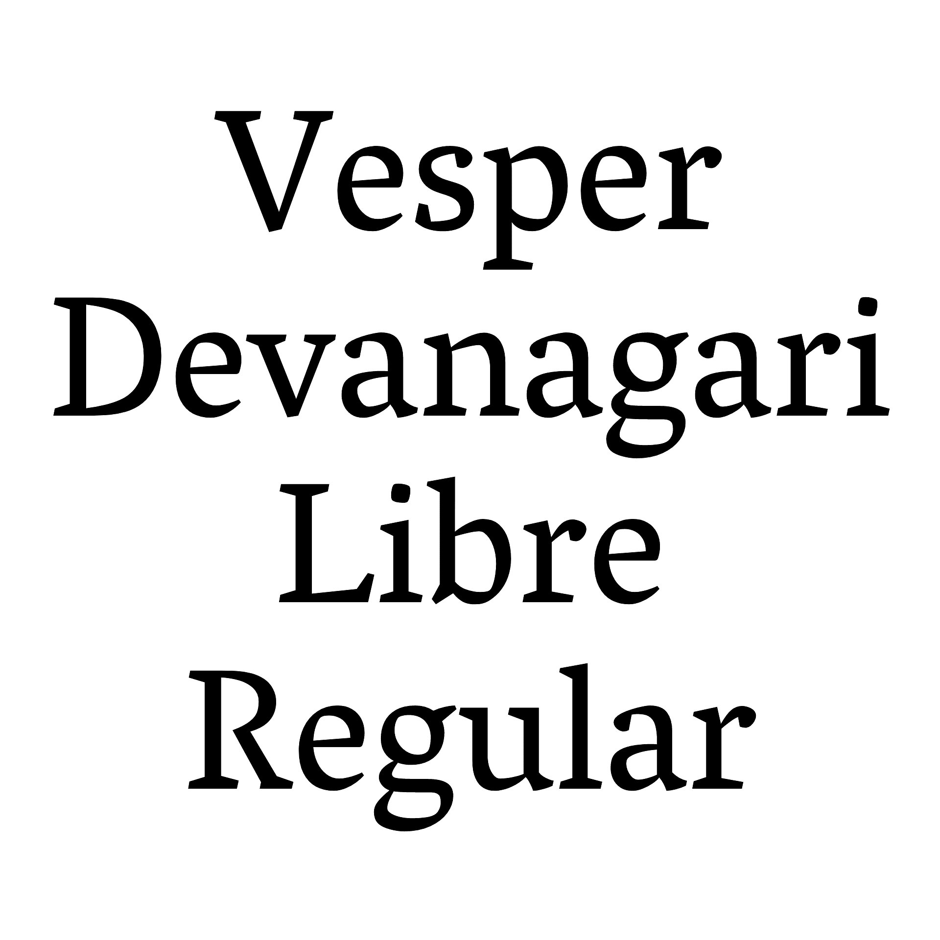 vesper-devanagari preview 2