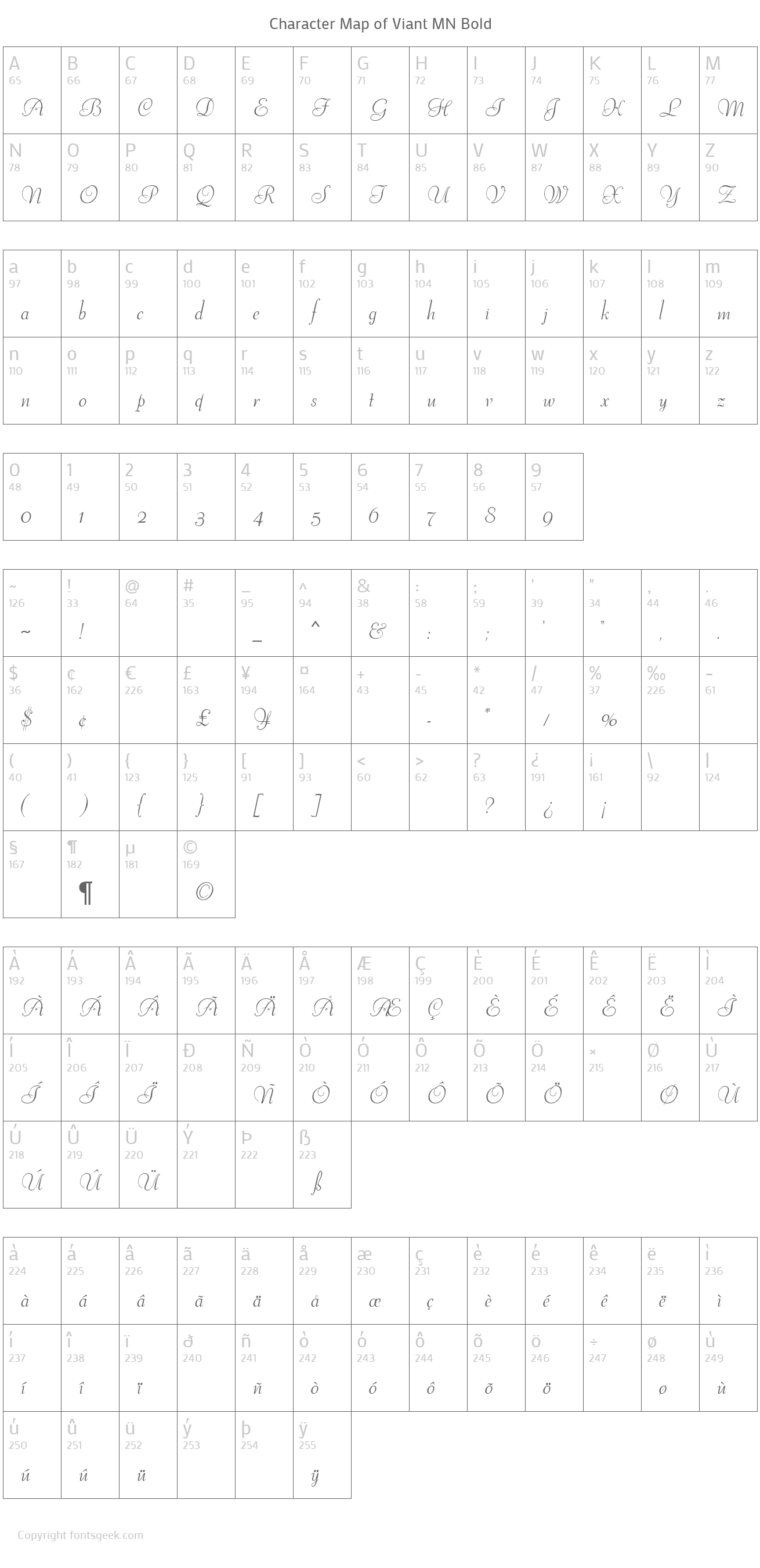 viant-mn font preview - main display