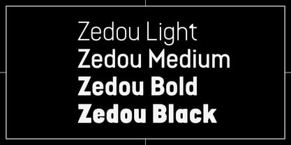zedou font preview - main display